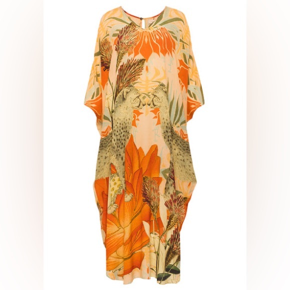 Carolina K Other - Carolina K Long Sleeves Fauna Cheetah Print Pattern Kaftan